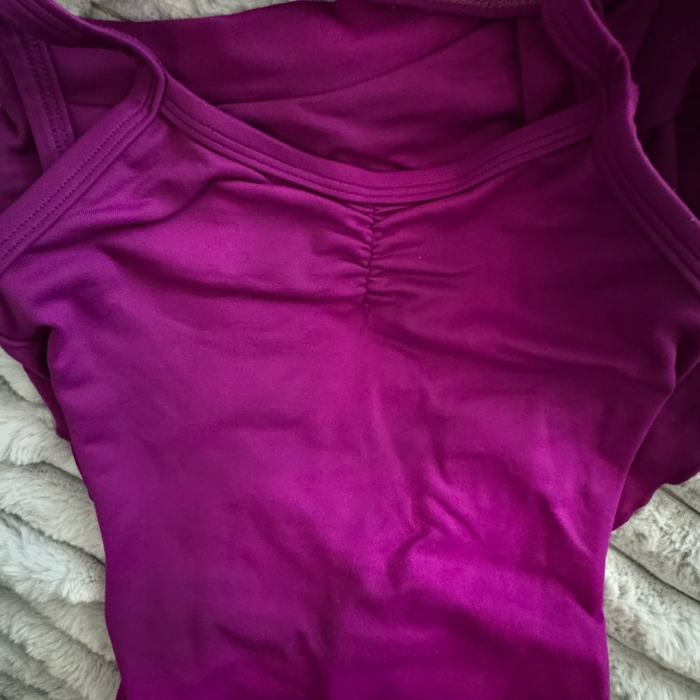 So Danca Raspberry Leotard and Skirt Sets - Picture 3 of 12